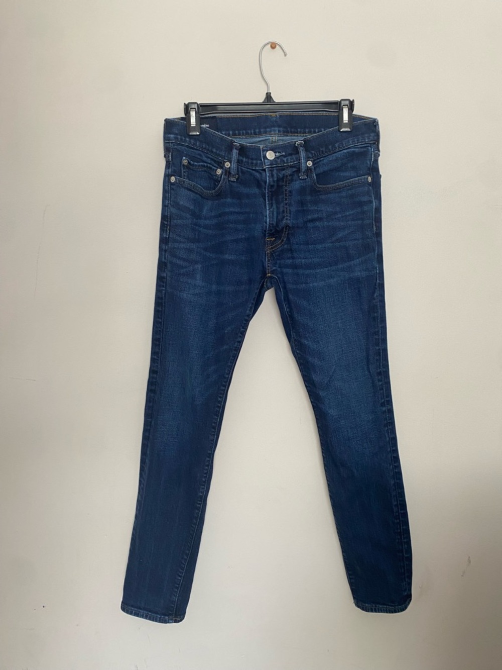Abercrombie & Fitch Men’s Slim Jeans in Dark Blue